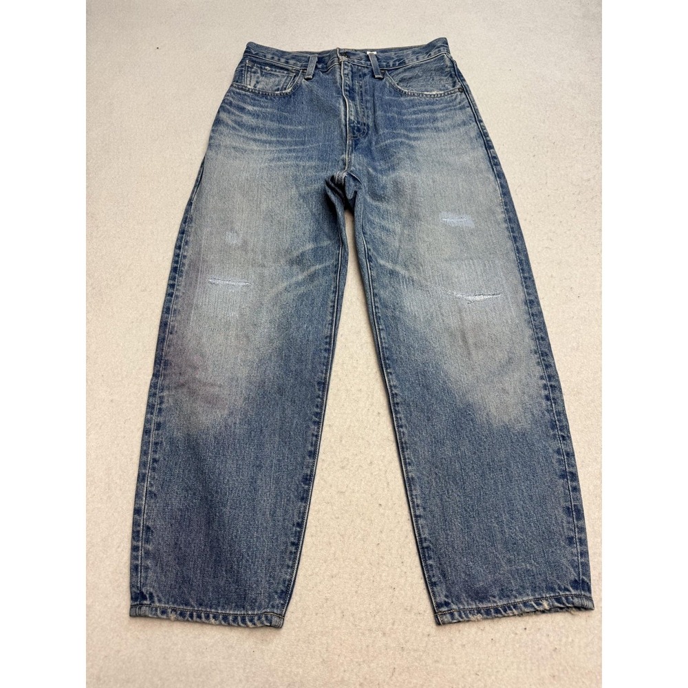 Levi's Made & Crafted Made in Japan Barrel Jeans Womens 25 Blue High Rise Denim